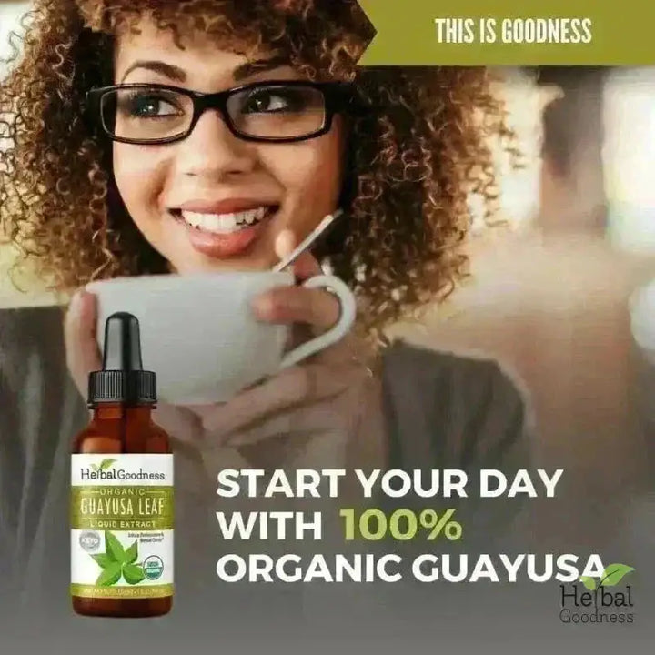 Guayusa Leaf - Organic 1oz 15X Liquid Extract - Energy &amp; Natural Caffeine Liquid Extract Herbal Goodness 