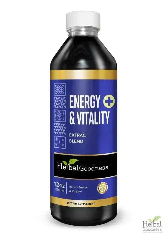 Energy and Vitality - 15X Liquid Extract - Energy & Performance Liquid Extract Herbal Goodness 12 oz 