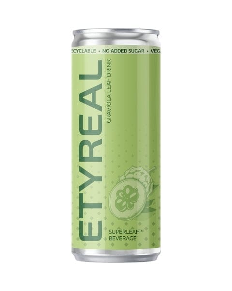 Etyreal SuperLeaf Wellness Drinks 12oz - Case of 12 beverages Herbal Goodness Graviola Soursop 