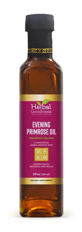 Evening Primrose Oil Oenothera biennis (Concentrated gamma-linolenic acid) - 8oz Liquid Extract Herbal Goodness 
