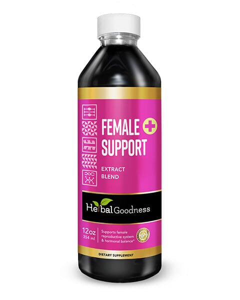 Female Support - Liquid Tincture - Lactation Support, Hormonal Support, Sexual Health - Herbal Goodness Liquid Extract Herbal Goodness 12 oz 