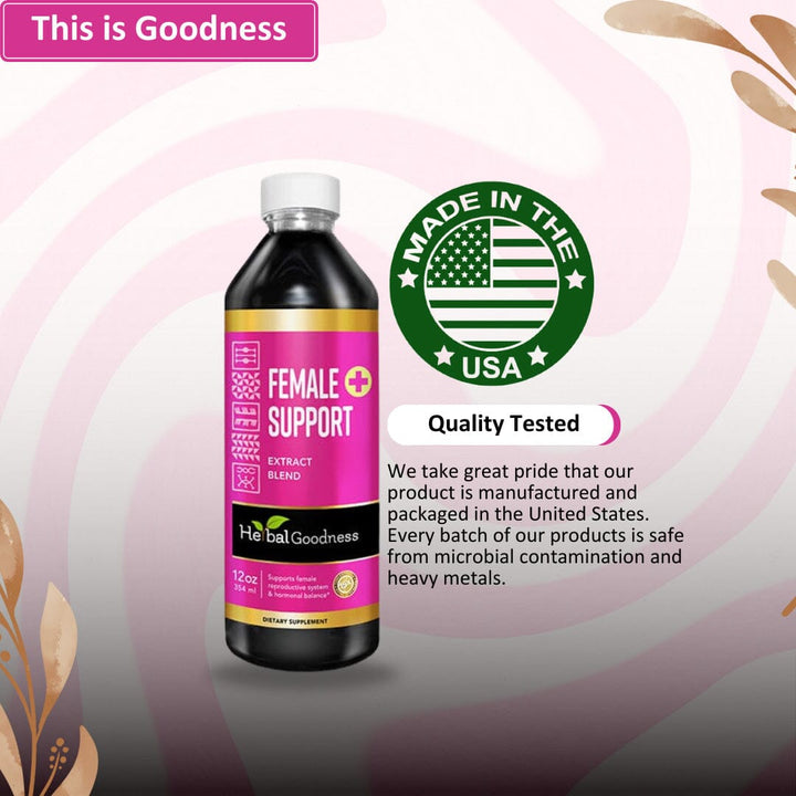 Female Support - Liquid Tincture - Lactation Support, Hormonal Support, Sexual Health - Herbal Goodness Liquid Extract Herbal Goodness 