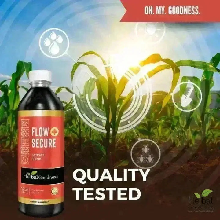 Flow Secure - 1oz 15X Liquid Extract - Female Hormone &amp; Menstrual Aid Liquid Extract Herbal Goodness 