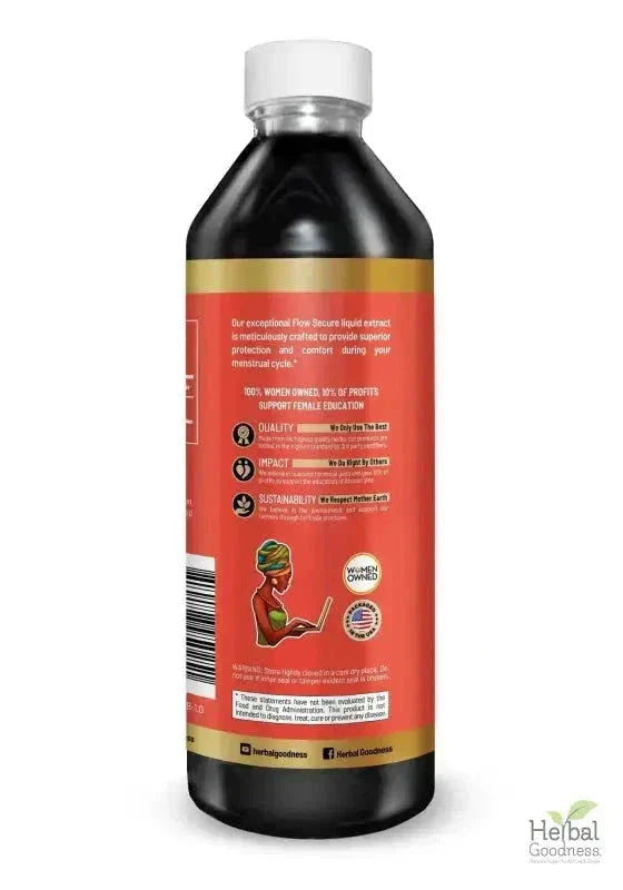 Flow Secure - 15X Liquid Extract - Female Hormone & Menstrual Aid Liquid Extract Herbal Goodness 