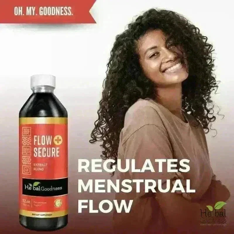 Flow Secure - 15X Liquid Extract - Female Hormone & Menstrual Aid Liquid Extract Herbal Goodness 