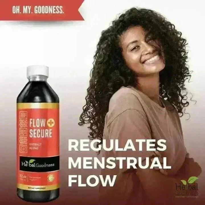 Flow Secure - 15X Liquid Extract - Female Hormone & Menstrual Aid Liquid Extract Herbal Goodness 
