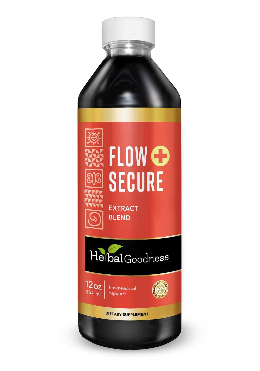 Flow Secure Plus - Liquid Extract Liquid Extract Herbal Goodness 12 oz 
