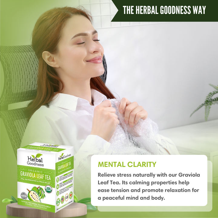 Graviola Leaf Tea - Organic 24/2g - Cell Immunity - Herbal Goodness Buy Tea & Infusions