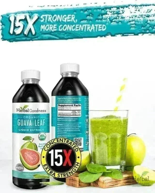 Guava Leaf Extract - Organic Liquid Liquid Extract Herbal Goodness 