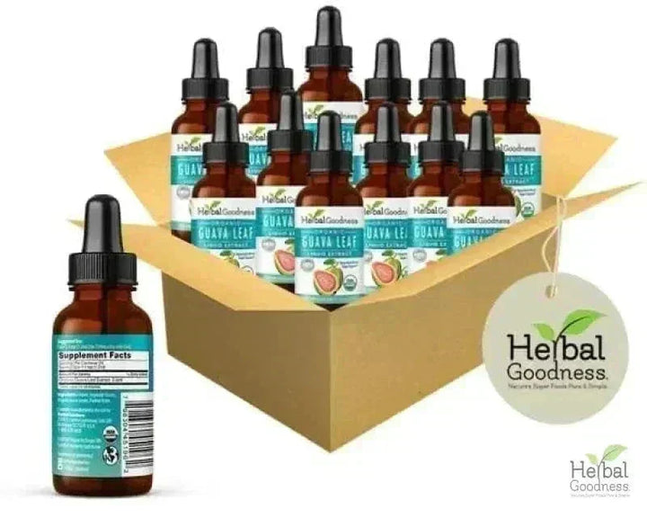 Guava Leaf Extract - Organic Liquid - Herbal Goodness Liquid Extract Herbal Goodness 1 oz Case(12) 