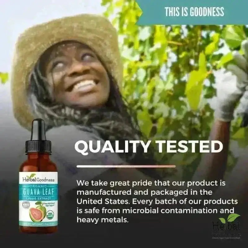 Guava Leaf - Organic 1oz 15X Liquid Extract - Immunity &amp; Herbal Health Liquid Extract Herbal Goodness 