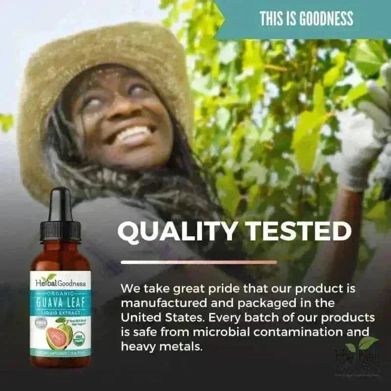 Guava Leaf - Organic 1oz 15X Liquid Extract - Immunity & Herbal Health Liquid Extract Herbal Goodness 
