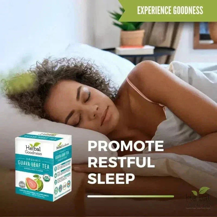 Guava Leaf Tea - Organic - Tea 24/2g - Caffeine-Free Tea & Infusions Herbal Goodness 