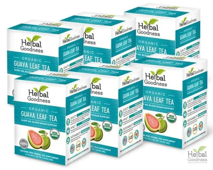 Guava Leaf Tea - Organic - Tea 24/2g - Caffeine-Free & Sustainably Sourced - Herbal Goodness Tea & Infusions Herbal Goodness Case (6) 