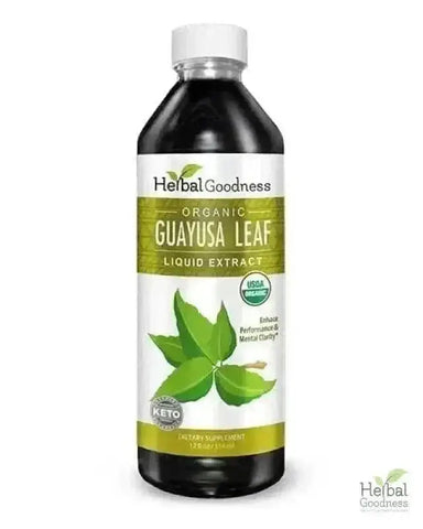 Guayusa Leaf Extract - Organic - Liquid Liquid Extract Herbal Goodness 12oz