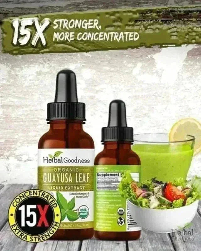 Guayusa Leaf Extract - Organic - Liquid Liquid Extract Herbal Goodness 