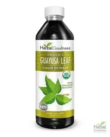 Guayusa Leaf Extract - Organic - Liquid - Herbal Goodness Liquid Extract Herbal Goodness 12oz