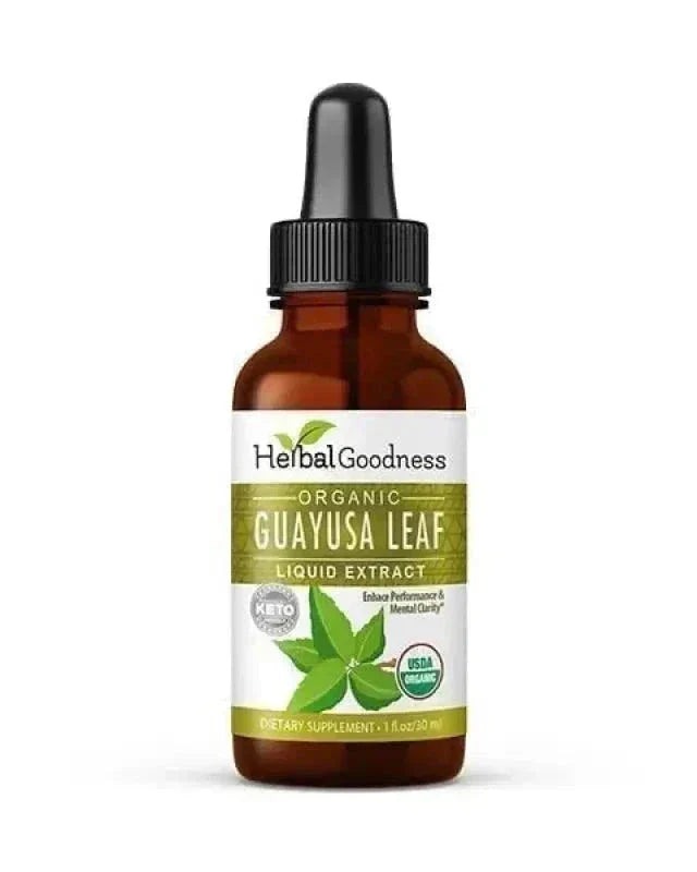 Guayusa Leaf Extract - Organic - Liquid - Herbal Goodness Liquid Extract Herbal Goodness 1oz 