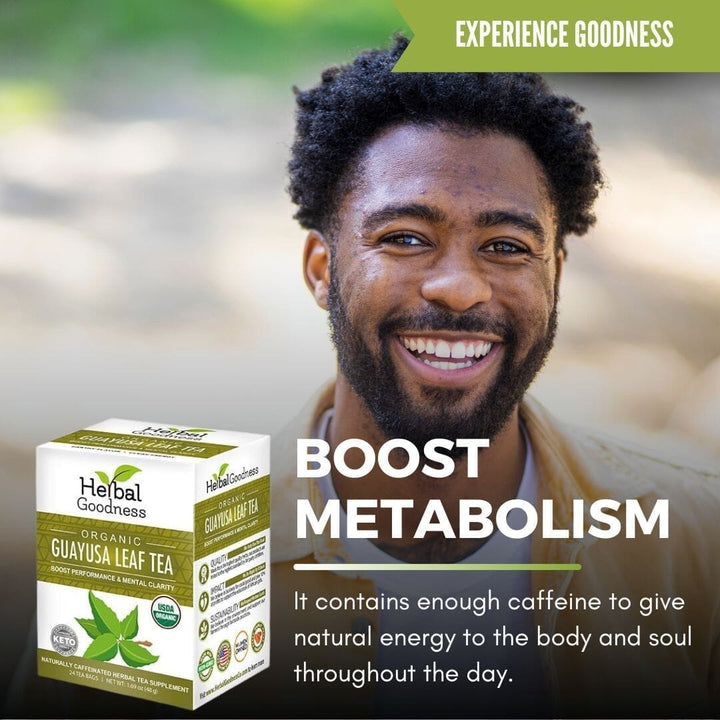 Guayusa Leaf Extract - Organic - Tea 24/2g Tea & Infusions Herbal Goodness 