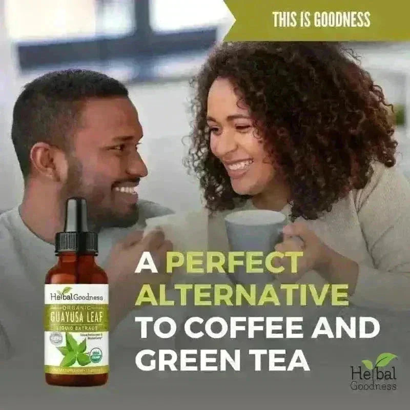 Guayusa Leaf - Organic - 15X Liquid Extract - Energy & Natural Caffeine Liquid Extract Herbal Goodness 