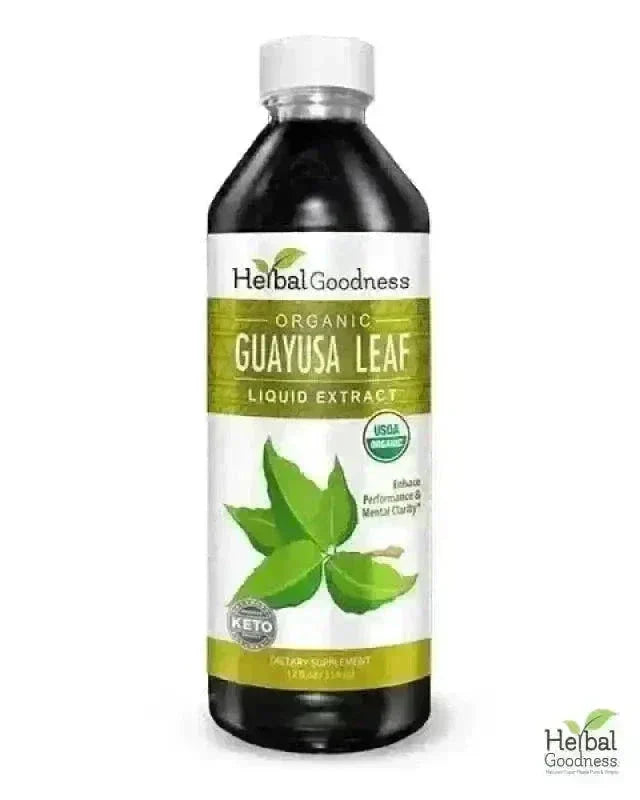 Guayusa Leaf - Organic - 15X Liquid Extract - Energy &amp; Natural Caffeine Liquid Extract Herbal Goodness 12oz 