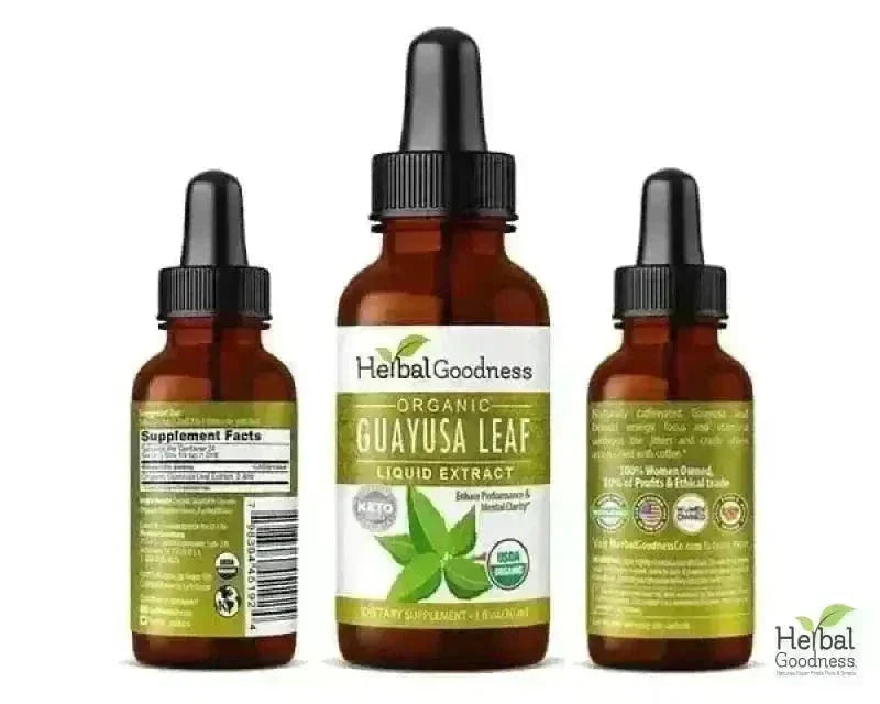 Guayusa Leaf - Organic - 15X Liquid Extract - Energy & Natural Caffeine Liquid Extract Herbal Goodness 