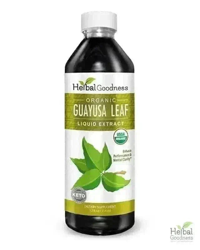 Guayusa Leaf - Organic 1oz 15X Liquid Extract - Energy & Natural Caffeine Liquid Extract Herbal Goodness 12oz 