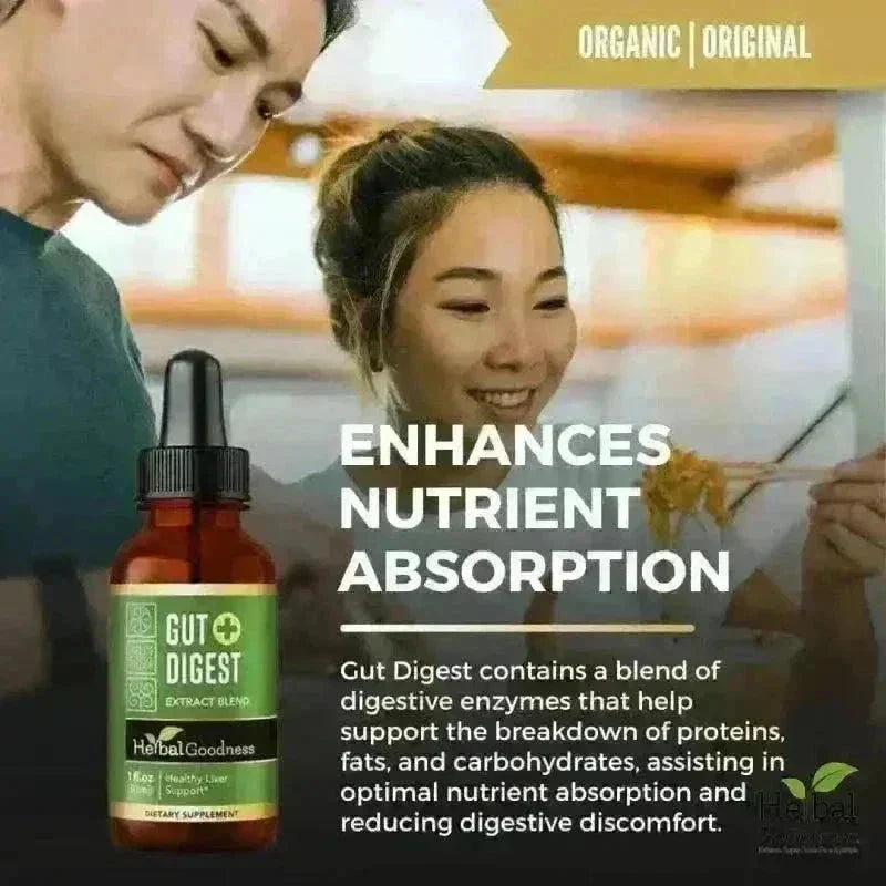 Gut Digest Plus - Organic 15X Liquid Extract - Gut & Immunity Liquid Extract Herbal Goodness 