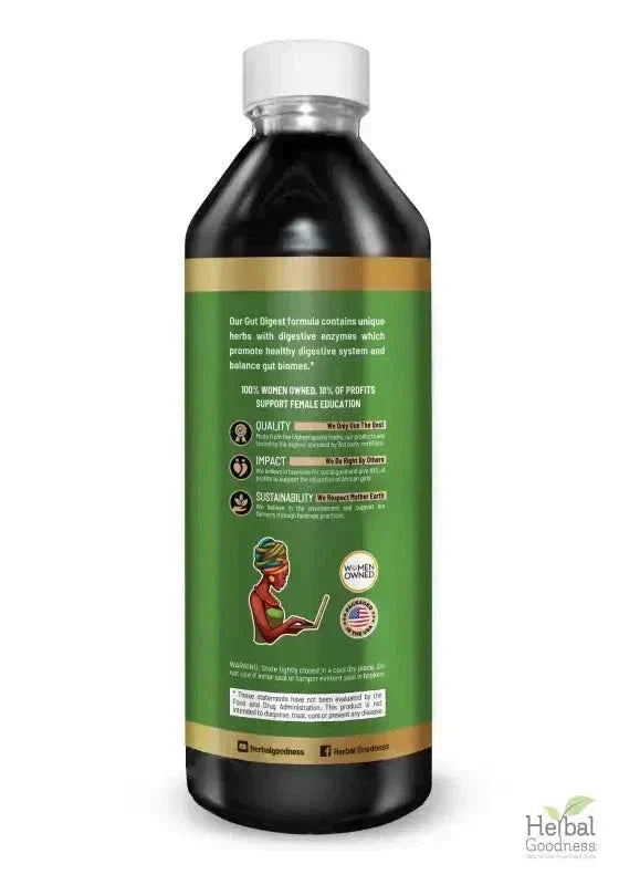Gut Digest Plus - Organic 15X Liquid Extract - Gut & Immunity Liquid Extract Herbal Goodness 