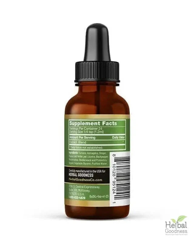 Gut Digest Plus - Organic 1oz 15X Liquid Extract - Gut & Immunity Liquid Extract Herbal Goodness 