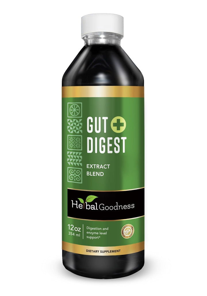 Gut Digest Plus - Organic 1oz 15X Liquid Extract - Gut & Immunity Liquid Extract Herbal Goodness 12 oz 