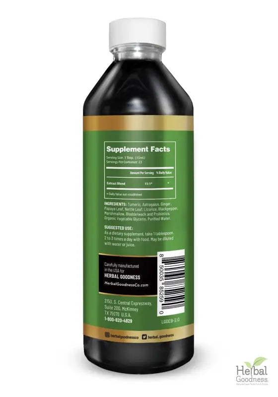 Gut Digest Plus - Organic 1oz 15X Liquid Extract - Gut &amp; Immunity Liquid Extract Herbal Goodness 