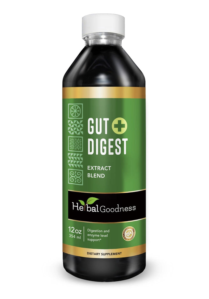 Gut Digest Plus - Organic - Liquid Liquid Extract Herbal Goodness 12 oz 