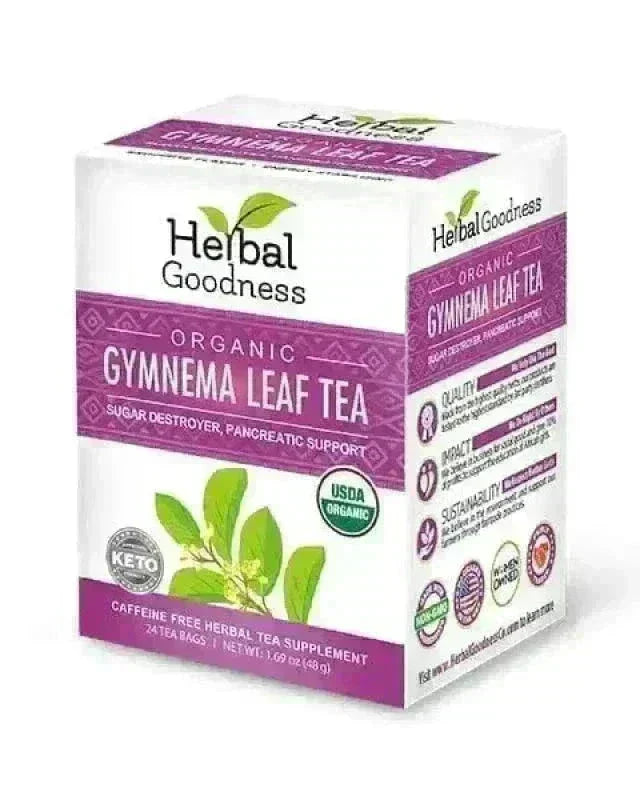 Gymnema Leaf Tea - Organic 24/2g Tea bags - Metabolism & Blood Sugar Tea & Infusions Herbal Goodness 1 Unit 