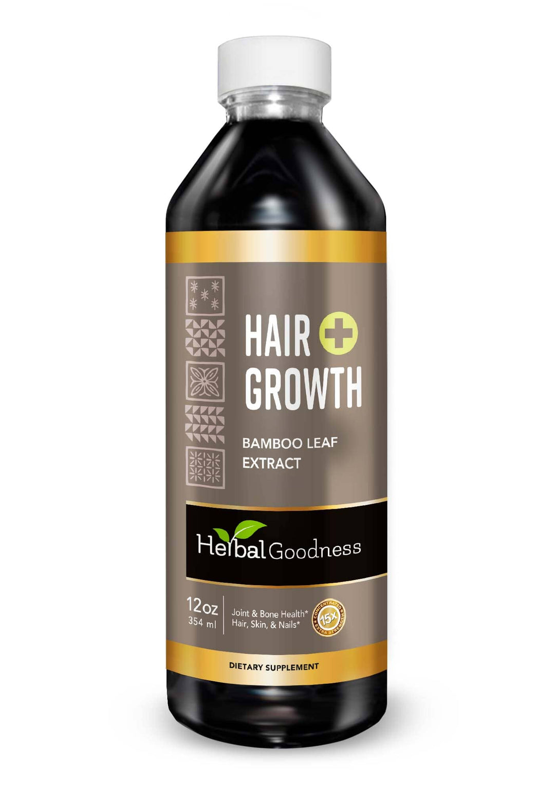 Hair Growth Plus - Organic - Liquid Tincture Liquid Extract Herbal Goodness 12oz 
