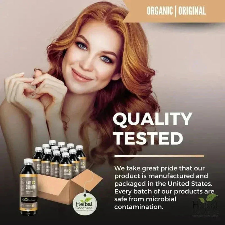 Hair Growth Plus - Organic - Liquid Tincture - Herbal Goodness Liquid Extract Herbal Goodness 
