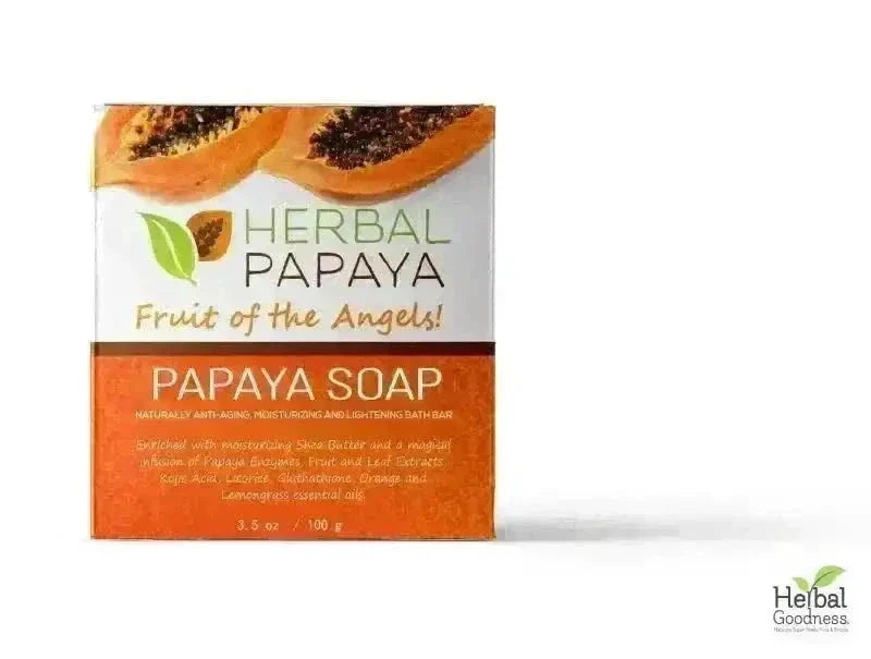 Herbal Papaya Bath Soap - 2 bars/3.5oz Body Care Herbal Goodness 