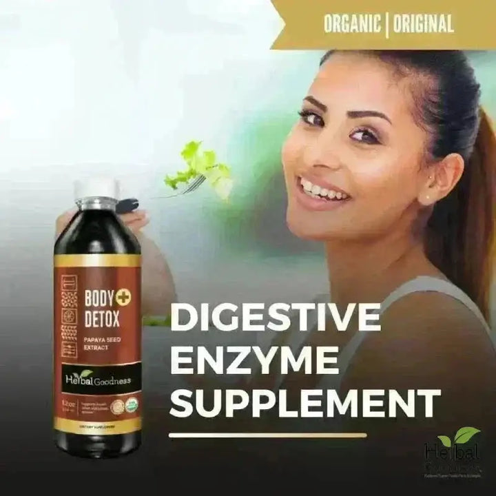 Body Detox with Papaya Seed - Organic 1oz 15X Liquid Extract - Intestine &amp; Gut Cleanse Liquid Extract Herbal Goodness 