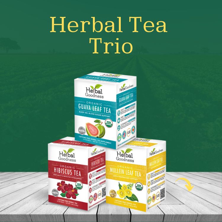 Herbal Tea Trio | Guava Hibiscus & Mullein Bundle Buy Bundle