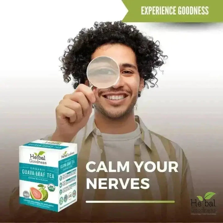 Guava Leaf Tea - Organic - Tea 24/2g - Caffeine-Free Tea &amp; Infusions Herbal Goodness 