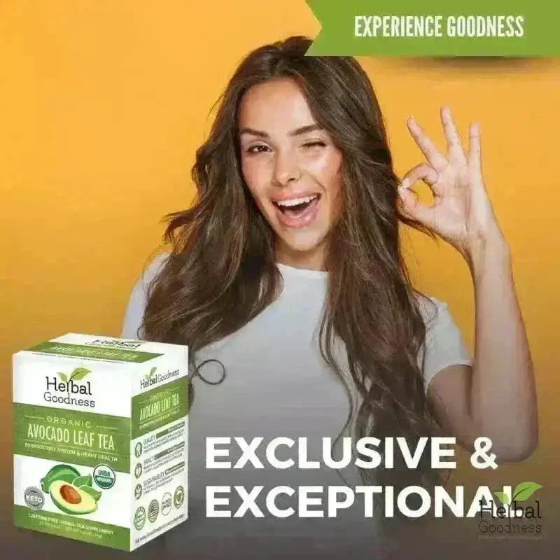 Avocado Leaf Tea - Organic 24/2g Tea bags - Immunity &amp; Heart Health Tea &amp; Infusions Herbal Goodness 