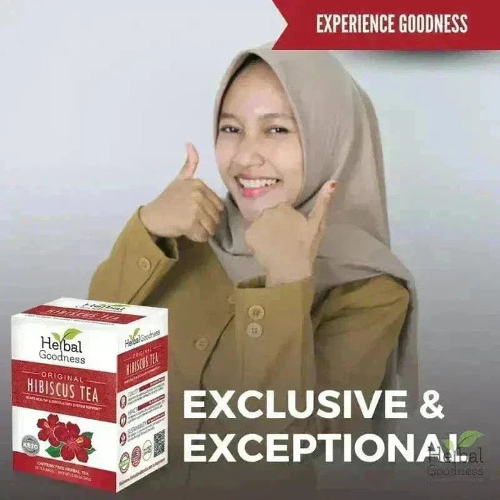 Hibiscus Tea - Organic - 24/2g - Great Taste, Immunity Boost Tea & Infusions Herbal Goodness 