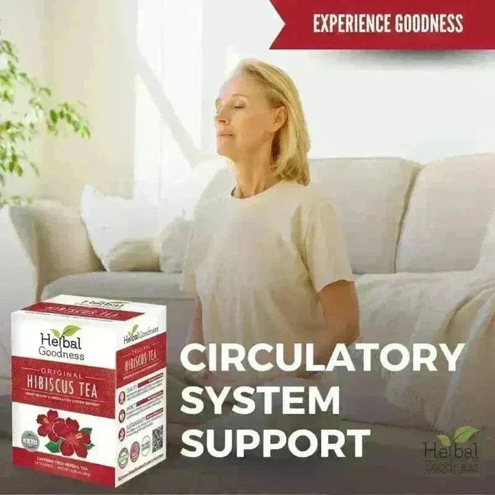 Hibiscus Tea - Organic 24/2g Tea bags - Heart Health Tea & Infusions Herbal Goodness 