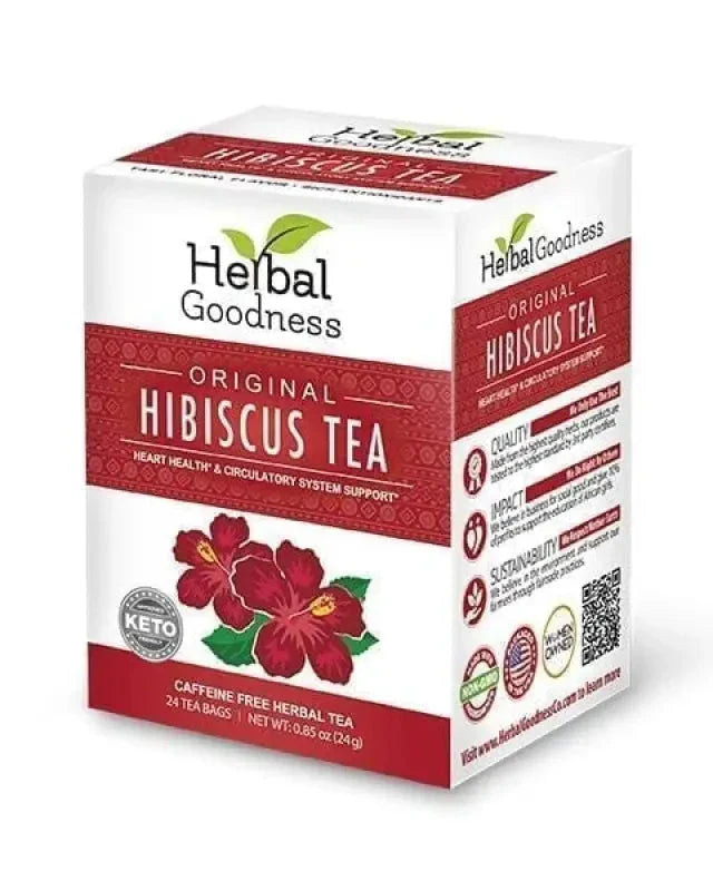 Hibiscus Tea - Organic - 24/2g - Great Taste, Immunity Boost - Herbal Goodness