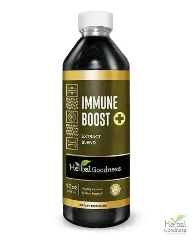Immune Boost Plus Liquid Extract Liquid Extract Herbal Goodness 12 oz 