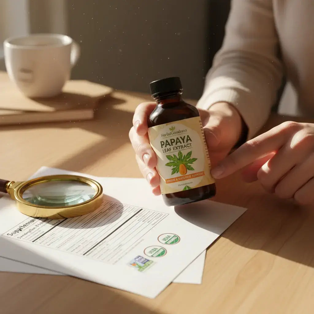 certified papaya leaf extract