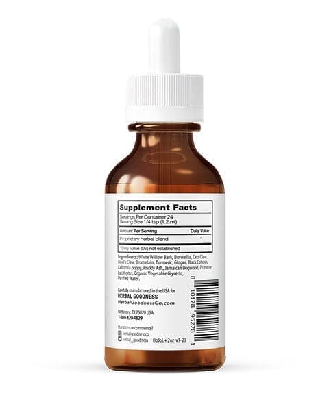 Joints Be Happy 2fl.oz - Plant Based - Dietary Supplement - Herbal Goodness Liquid Extract Herbal Goodness 
