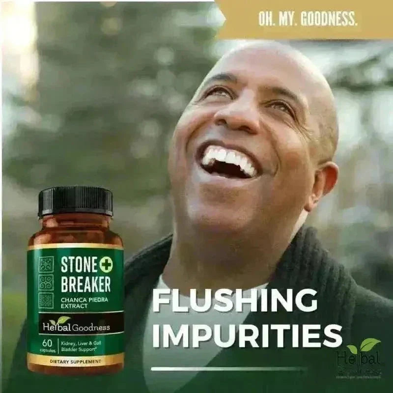 Stone Breaker Chanca Piedra - Capsules 10X Extract 60/600mg - Kidney Health Capsules Herbal Goodness 
