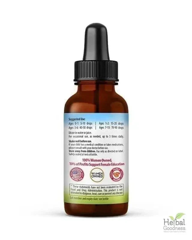 Kids Collection - Focus, Calm, Sleep, Tummy and Immune Support - Liquid Extract- 1oz - Herbal Goodness Liquid Extract Herbal Goodness 