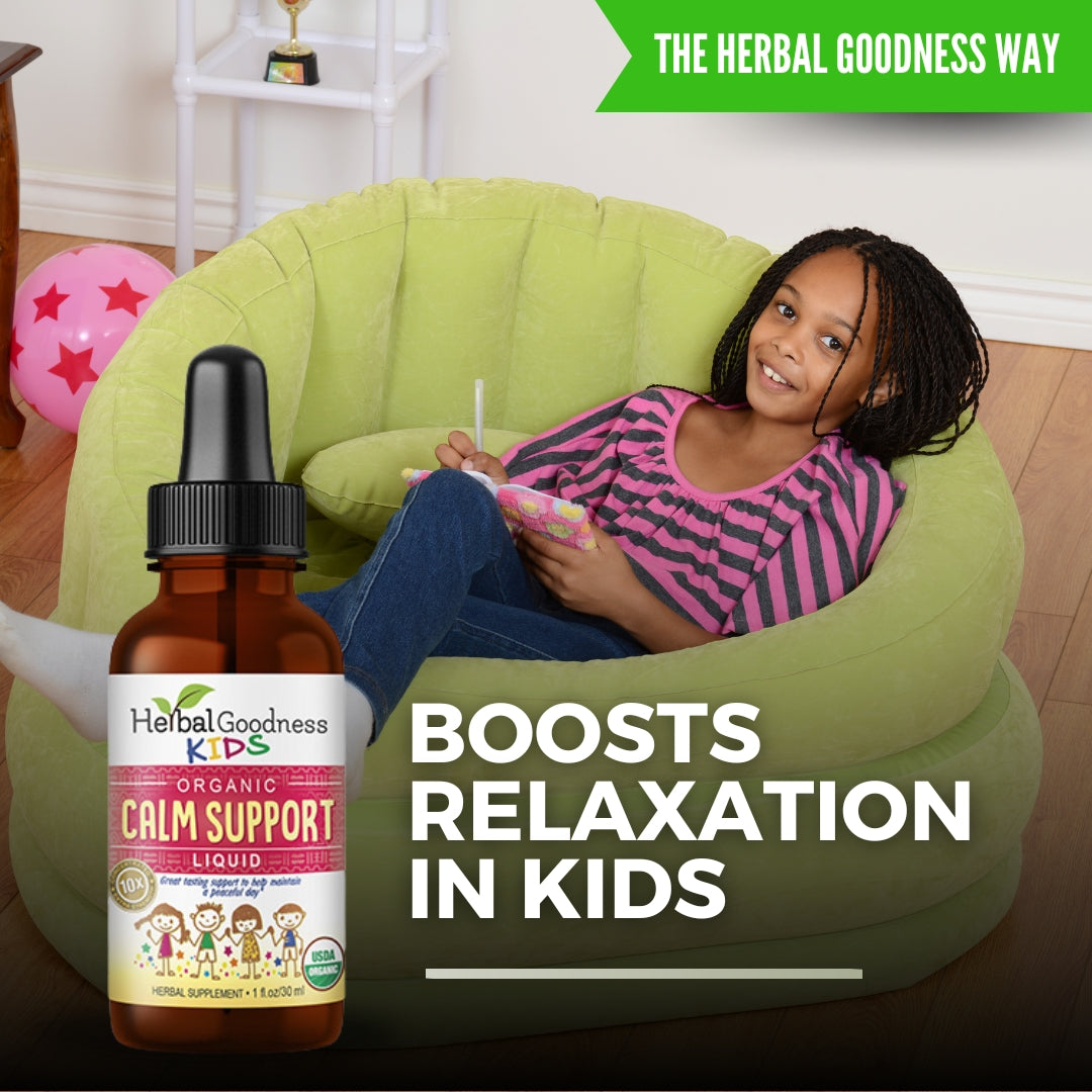 Kids Complete Wellness bundle – Calm and Focus organic liquid extracts by Herbal Goodness